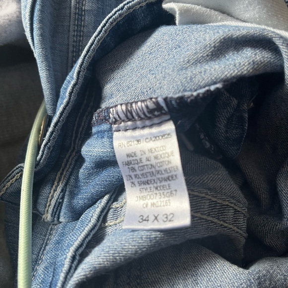 #17😎Men's Guess -Lincoln Slim Straight Jeans 34x32 - Picture 2 of 4